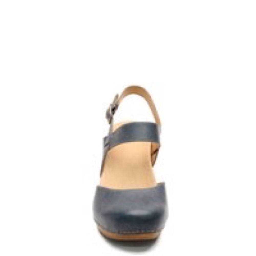 Women's Dansko, Taci Wedge Clog denim color